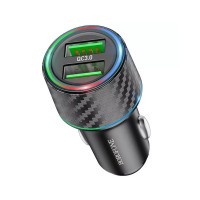 Автомобільний зарядний пристрій Borofone BZ21A 36W QC3.0 black
