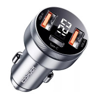 Автомобільний зарядний пристрій Essager ES-CC10 80W, USB-A, USB-C, black