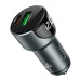 Автомобільний зарядний пристрій Hoco Light Road Z42 USB-A, USB-C black
