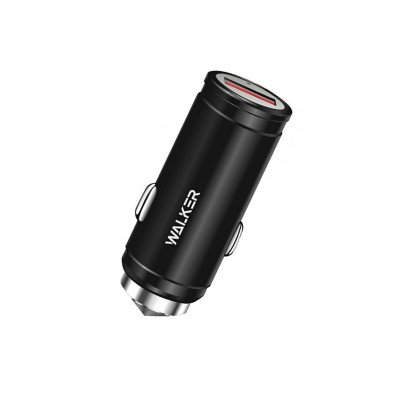 Автомобільний зарядний пристрій Walker WCR-23 QC 3.0 1 USB 2000 mA black