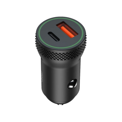 Автомобільний зарядний пристрій XO CC33 1 USB, Type-C, QC3.0, 18W black