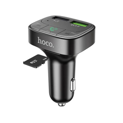 FM трансмітер Hoco E59 QC3.0 18W LED black