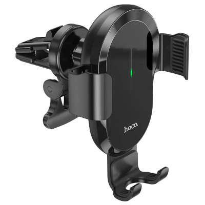 Автотримач Hoco CA105 з бездротовим зарядним 15W black