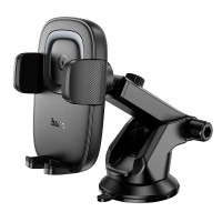 Автотримач Hoco HW32 з бездротовим зарядним 15W black