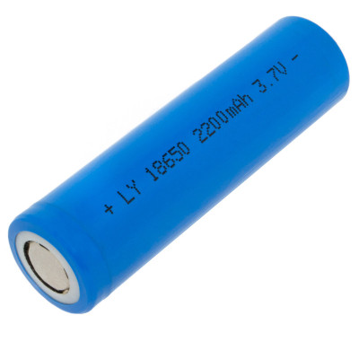 Акумулятор 18650 Li-ion 2200 mAh 3.7V FlatTop blue