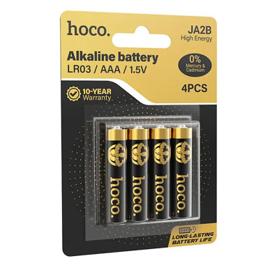 Батарейка Hoco AAA LR03 JA2B Alkaline 1.5V 4шт