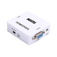 Конвертер HDMI to VGA 1080p white
