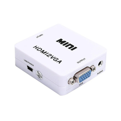 Конвертер HDMI to VGA 1080p white