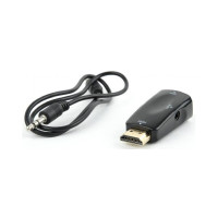Конвертер HDMI to VGA vith audio black