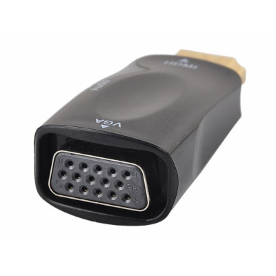 Конвертер HDMI to VGA vith audio black