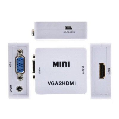 Конвертер VGA to HDMI 1080p white