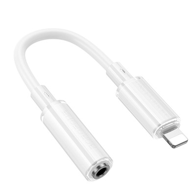 Перехідник iPhone Lightning на 3,5мм Borofone BV22 white
