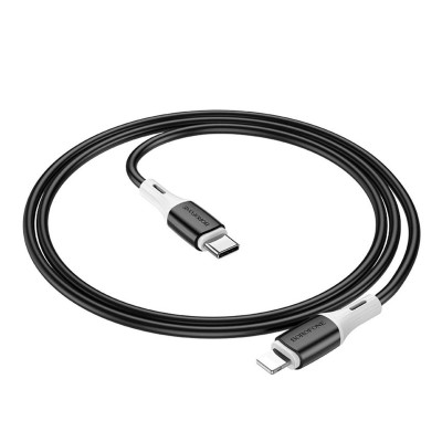 USB кабель Borofone BX79 Silicone Type-C на Lightning 20W black