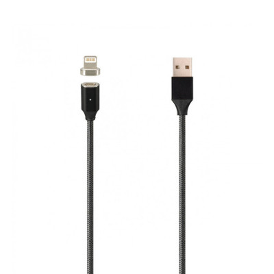 USB кабель Magnetic DM-M15 магнітний Lightning black