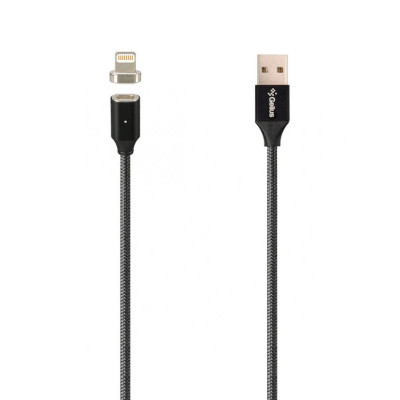 USB кабель Gelius Pro Magenta GP-MC-03i магнітний  Lightning black
