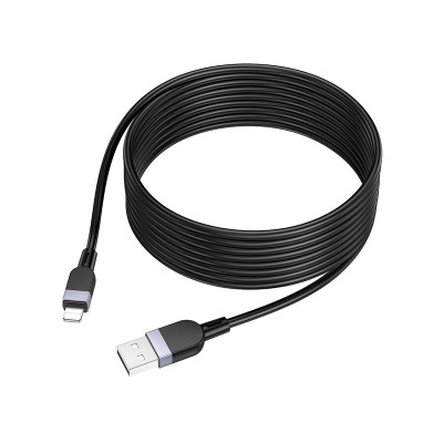 USB кабель Hoco X109 Silicone Lightning 2 метри black