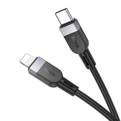 USB кабель Hoco X109 Silicone Type-C на Lightning black