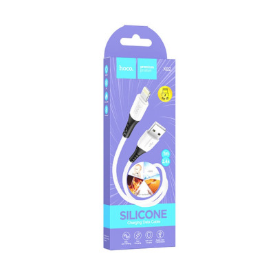 USB кабель Hoco X82 Silicone Lightning white