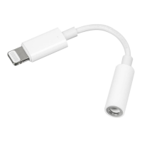Перехідник iPhone Lightning на 3,5мм Walker WA-020 white