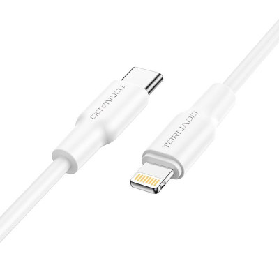 USB кабель Tornado TX12 Type-C to Lightning white