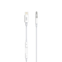 Кабель AUX на Lightning XO NB-R192A 1 метр white