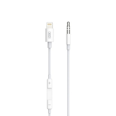 Кабель AUX на Lightning XO NB-R192A 1 метр white