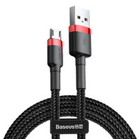 USB кабель Baseus CAMKLF-C91 microUSB 2 метри black-red