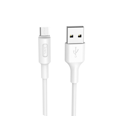 USB кабель Hoco X25 Soare microUSB white