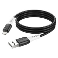 USB кабель Hoco X82 Silicone microUSB black
