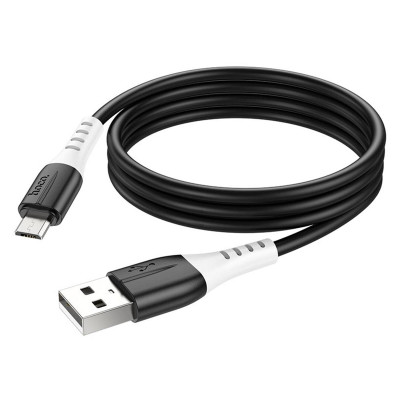 USB кабель Hoco X82 Silicone microUSB black