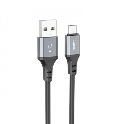 USB кабель Hoco X86 Silicone microUSB black