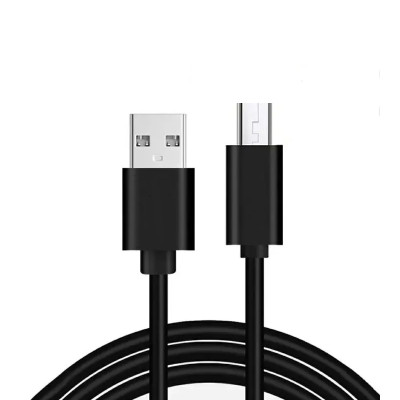 USB кабель microUSB подовжений конектор 11мм black
