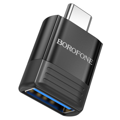 Перехідник OTG USB-Type C Borofone BV18 black
