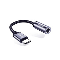 Перехідник на навушники з 3.5 на Type-C Essager black
