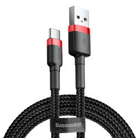 USB кабель Baseus Type-C black-red (CATKLF-B91)