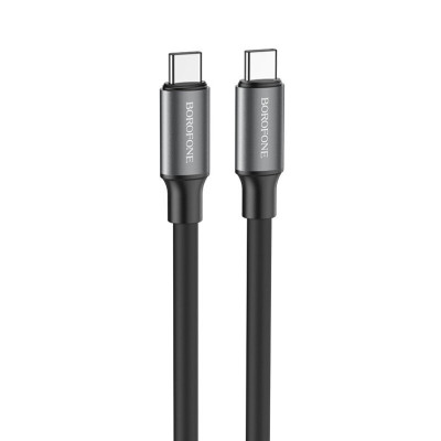 USB кабель Borofone BX82 High Elastic TPE Type-C to Type-C 60W black