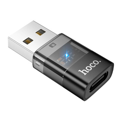 Адаптер USB Type-C to USB A Hoco UA36C black