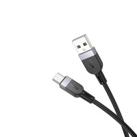 USB кабель Hoco X109 Silicone Type-C 2 метри black