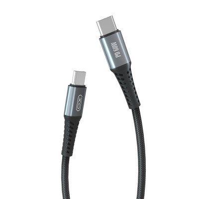 USB кабель XO NB-Q167 PD 60W Type-C to Type-C black
