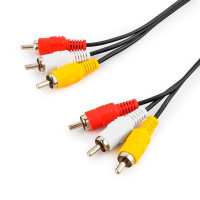 Кабель 3RCA-3RCA тюльпани 3 метри