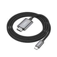 Кабель Type-C to HDMI Hoco UA27 4K 2м grey