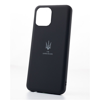 Накладка Original Silicone Case I'm Ukrainian iPhone 13 Pro Max black