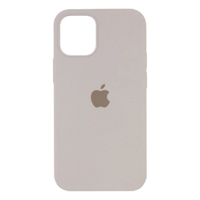 Накладка Original Silicone Case iPhone 12, 12 Pro stone