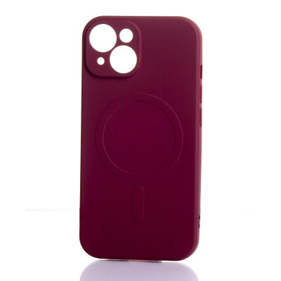 Накладка Original Silicone Case iPhone 15 Plus burgundy