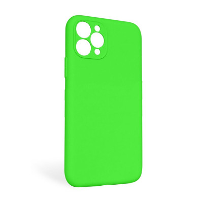 Накладка Original Silicone Case iPhone 11 Pro Max shiny green