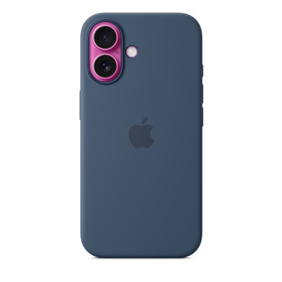 Накладка Original Silicone Case iPhone 16 blue navy