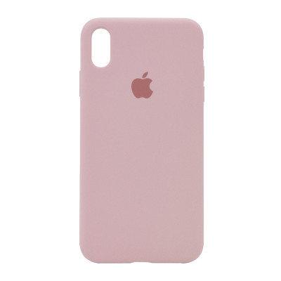 Накладка Original Silicone Case iPhone XR chalk pink