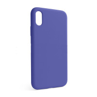 Накладка Original Silicone Case iPhone X, XS purple