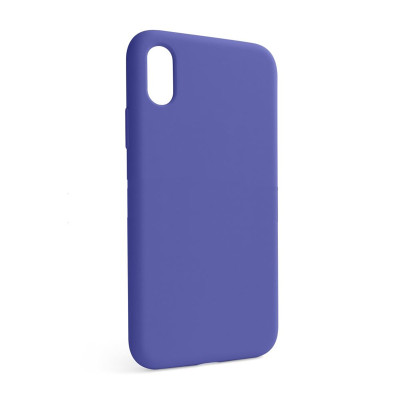 Накладка Original Silicone Case iPhone X, XS purple