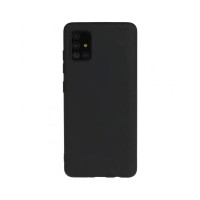 Накладка Silicone Case Samsung A71 black